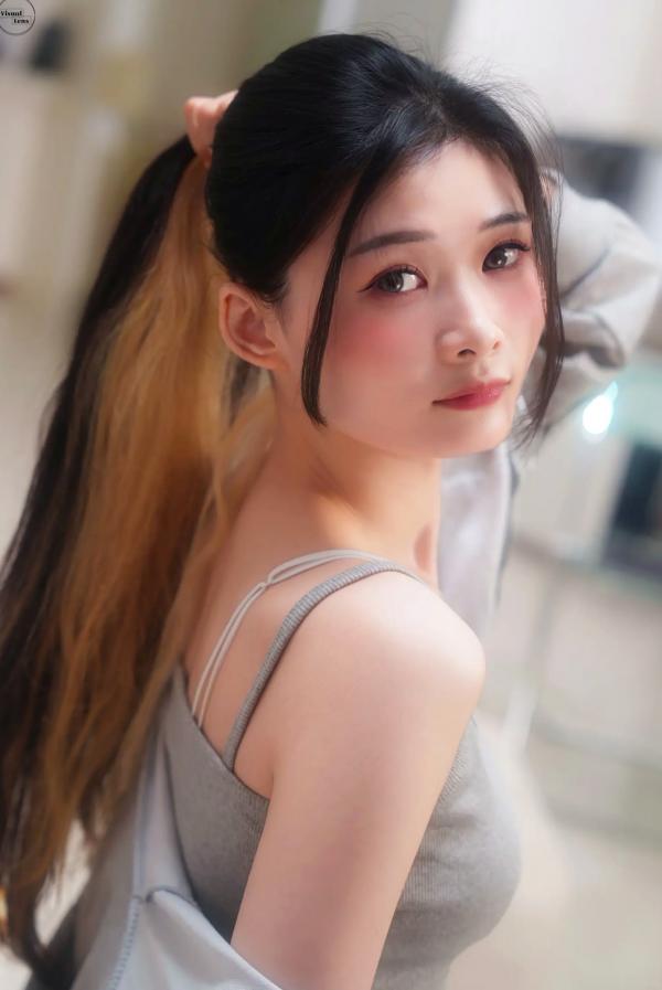    [Visual Lens] Harang - 居家健身时刻，极致撩人小蛮腰，清新私房运动风写真 [52P]第23张图片