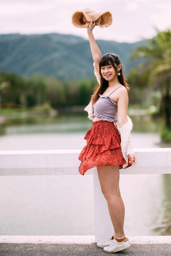    若颖 - 云山水清新治愈风森林花园外拍人像写真 [93P]第6张图片