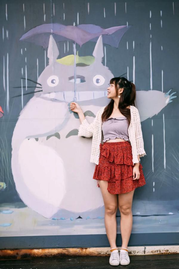    若颖 - 云山水清新治愈风森林花园外拍人像写真 [93P]第9张图片