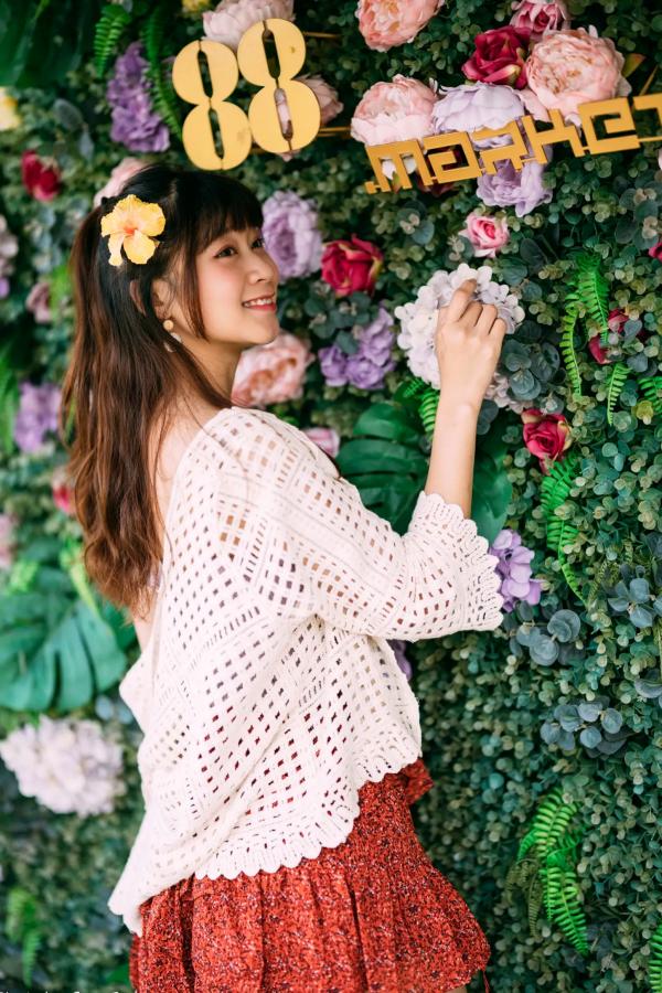    若颖 - 云山水清新治愈风森林花园外拍人像写真 [93P]第18张图片