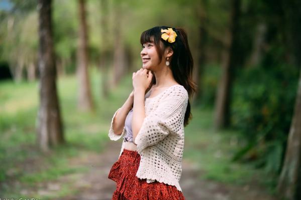    若颖 - 云山水清新治愈风森林花园外拍人像写真 [93P]第22张图片