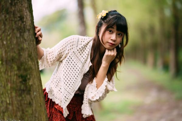    若颖 - 云山水清新治愈风森林花园外拍人像写真 [93P]第29张图片