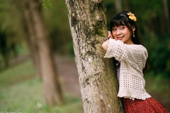    若颖 - 云山水清新治愈风森林花园外拍人像写真 [93P]第31张图片
