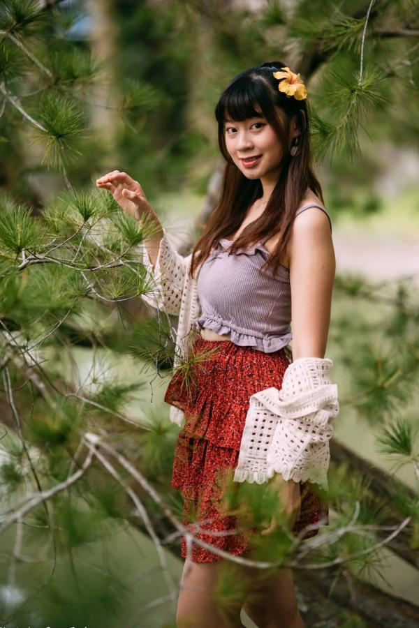    若颖 - 云山水清新治愈风森林花园外拍人像写真 [93P]第36张图片
