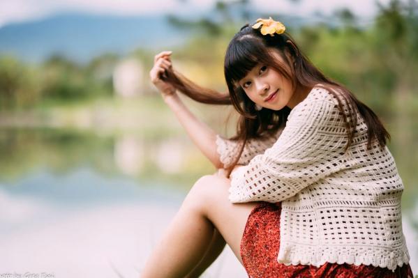    若颖 - 云山水清新治愈风森林花园外拍人像写真 [93P]第40张图片