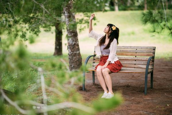    若颖 - 云山水清新治愈风森林花园外拍人像写真 [93P]第45张图片