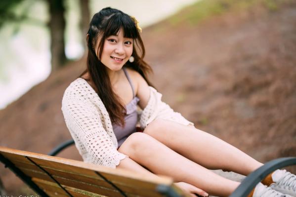    若颖 - 云山水清新治愈风森林花园外拍人像写真 [93P]第48张图片