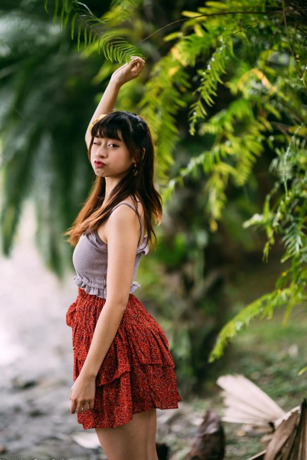    若颖 - 云山水清新治愈风森林花园外拍人像写真 [93P]第62张图片
