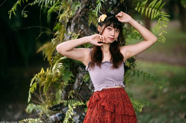    若颖 - 云山水清新治愈风森林花园外拍人像写真 [93P]第65张图片