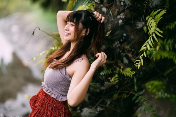    若颖 - 云山水清新治愈风森林花园外拍人像写真 [93P]第66张图片