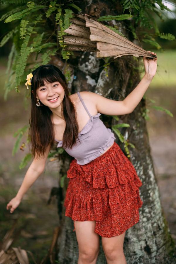    若颖 - 云山水清新治愈风森林花园外拍人像写真 [93P]第73张图片
