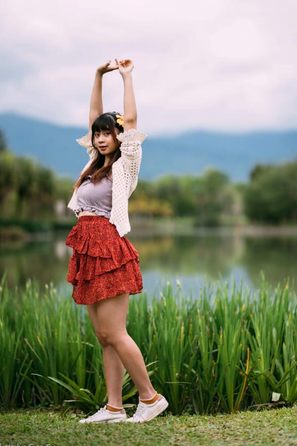    若颖 - 云山水清新治愈风森林花园外拍人像写真 [93P]第79张图片