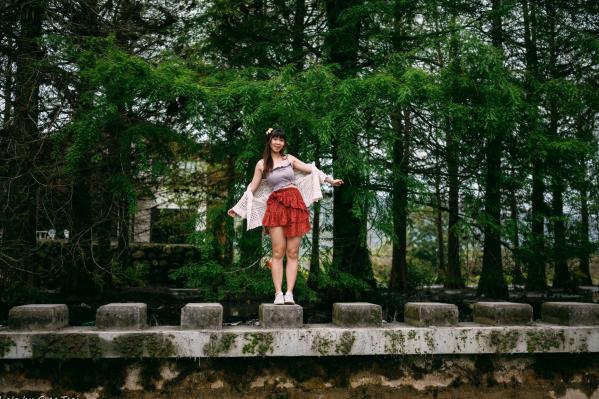   若颖 - 云山水清新治愈风森林花园外拍人像写真 [93P]第82张图片