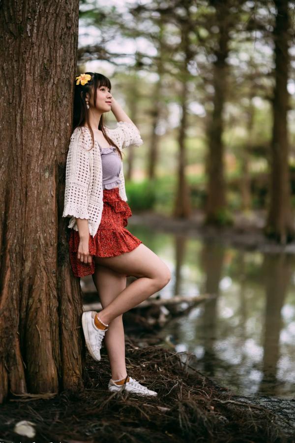    若颖 - 云山水清新治愈风森林花园外拍人像写真 [93P]第83张图片