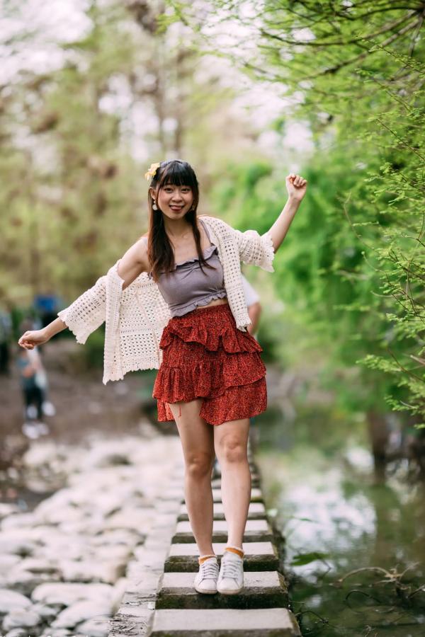    若颖 - 云山水清新治愈风森林花园外拍人像写真 [93P]第86张图片