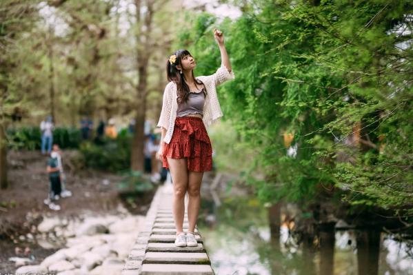    若颖 - 云山水清新治愈风森林花园外拍人像写真 [93P]第88张图片