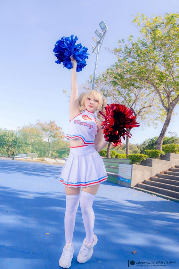    Fantasy-Factory-小丁Ding-元气拉拉队制服诱惑-大尺度户外私房写真-2022.03第1张图片