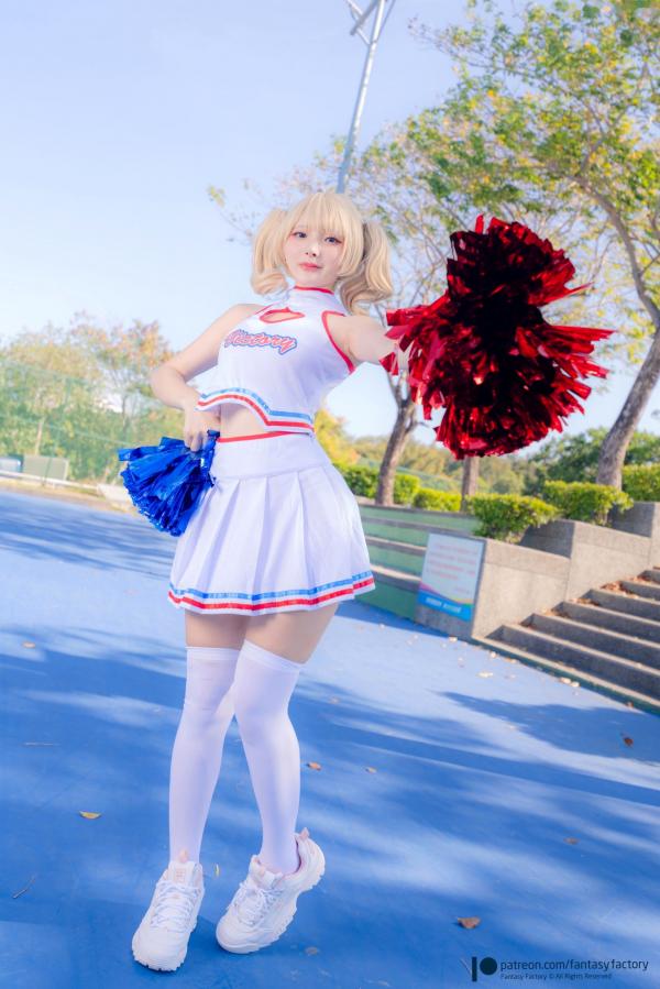    Fantasy-Factory-小丁Ding-元气拉拉队制服诱惑-大尺度户外私房写真-2022.03第3张图片