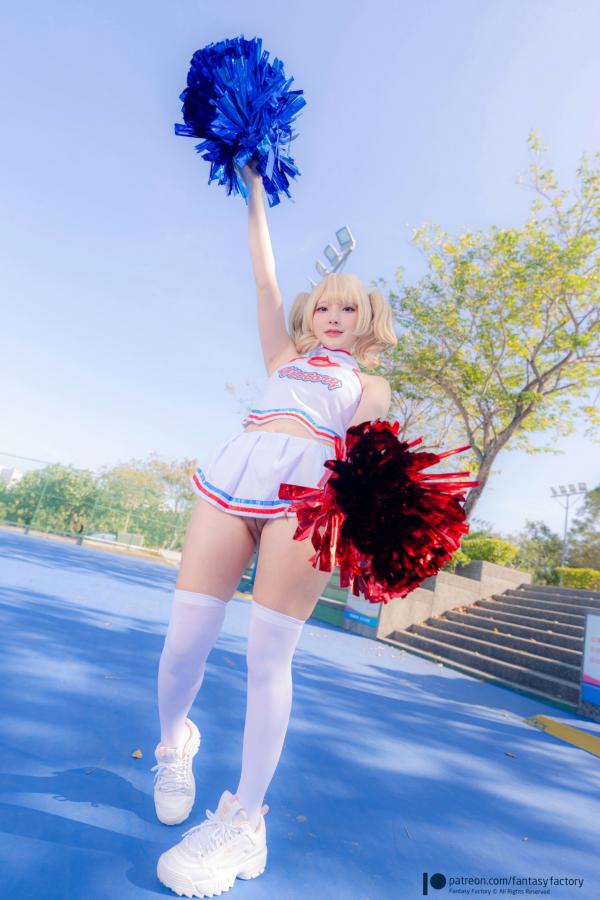    Fantasy-Factory-小丁Ding-元气拉拉队制服诱惑-大尺度户外私房写真-2022.03第7张图片