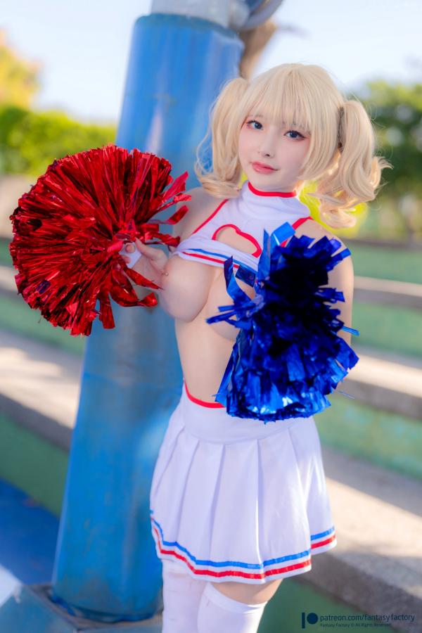    Fantasy-Factory-小丁Ding-元气拉拉队制服诱惑-大尺度户外私房写真-2022.03第17张图片