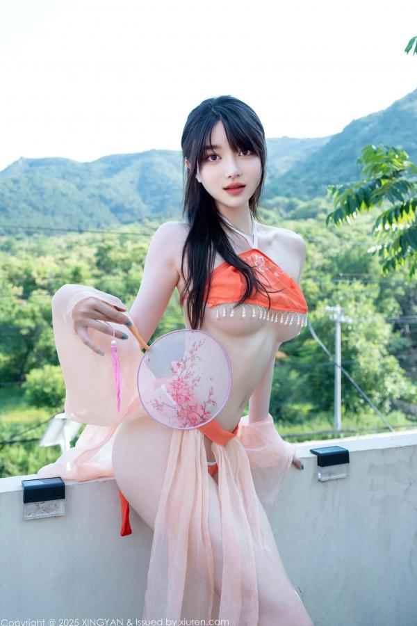   [XINGYAN]星颜社 2025.07.15 Vol.369 白露lulu：绝美古风肚兜私房写真，极致性感尤物女神第17张图片