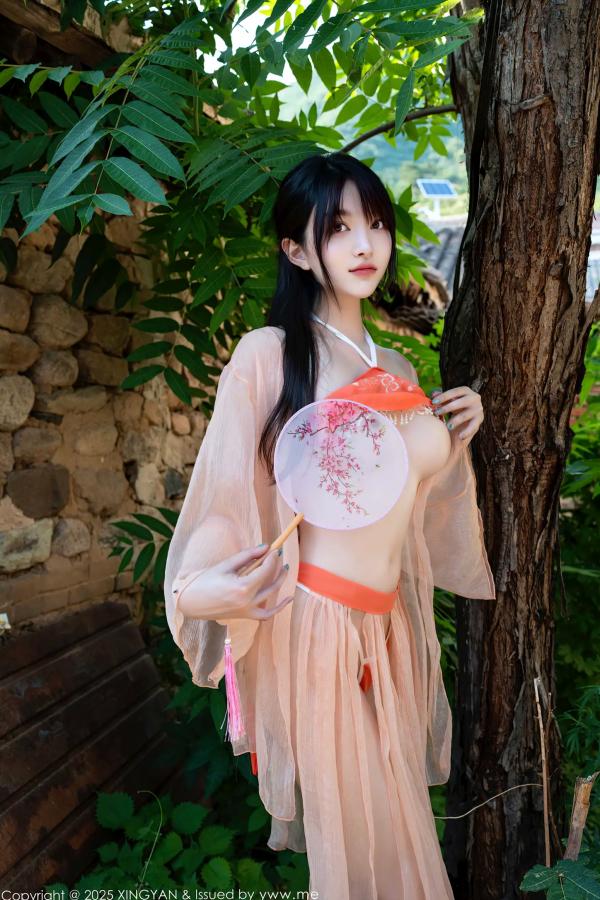   [XINGYAN]星颜社 2025.07.15 Vol.369 白露lulu：绝美古风肚兜私房写真，极致性感尤物女神第26张图片