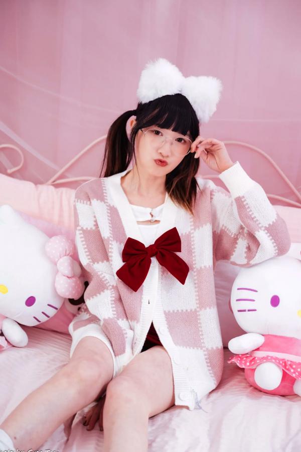    柯姿 - 小兔兔可爱少女写真，粉色卧室玩偶空间治愈系日常 [89P]第18张图片
