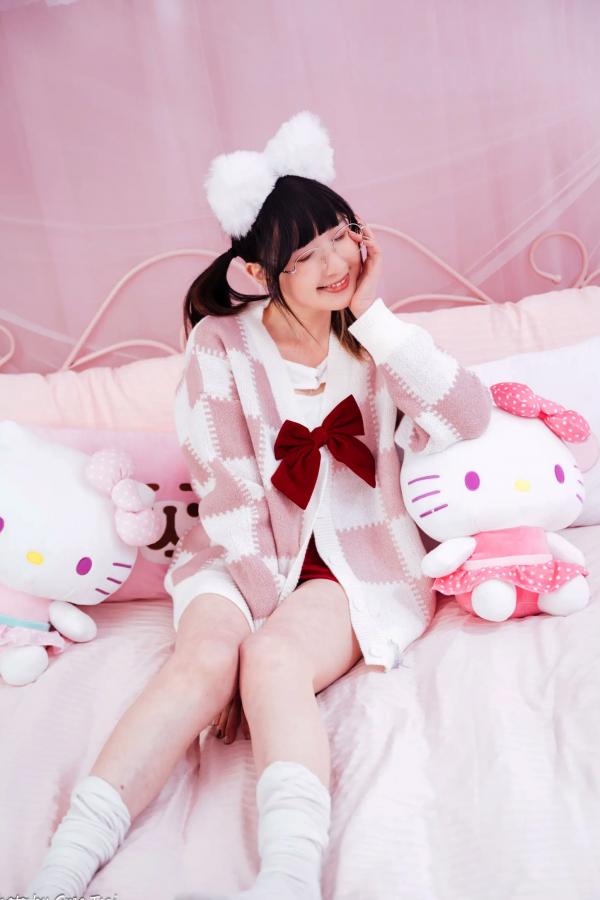    柯姿 - 小兔兔可爱少女写真，粉色卧室玩偶空间治愈系日常 [89P]第19张图片
