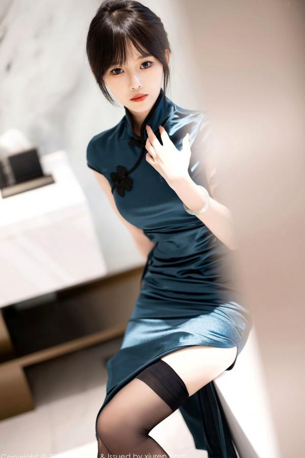    XiaoYu语画界-1077-潮流纹身美女-黑色蕾丝内衣与黑丝诱惑-性感私房写真第9张图片