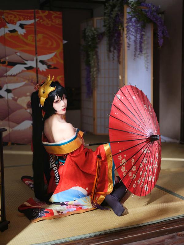    一米八的大梨子 - 碧蓝航线大凤和服角色扮演，唯美樱花与精致日式私房照，展现极致傲人曲线 [31P]第20张图片