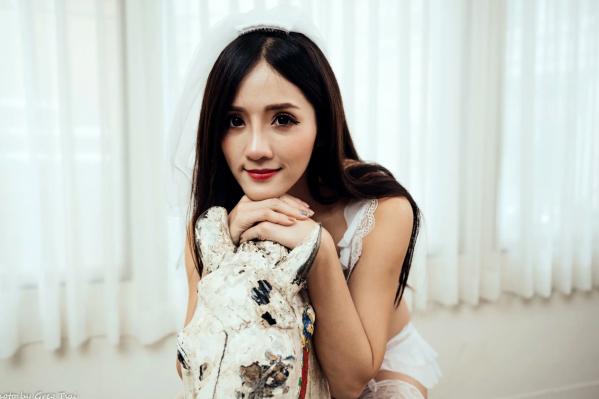    Gogo - 唯美蕾丝内衣棚拍，清新诱惑与精致头纱的梦幻写真 [175P]第60张图片