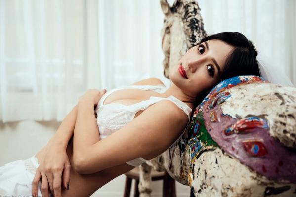    Gogo - 唯美蕾丝内衣棚拍，清新诱惑与精致头纱的梦幻写真 [175P]第82张图片