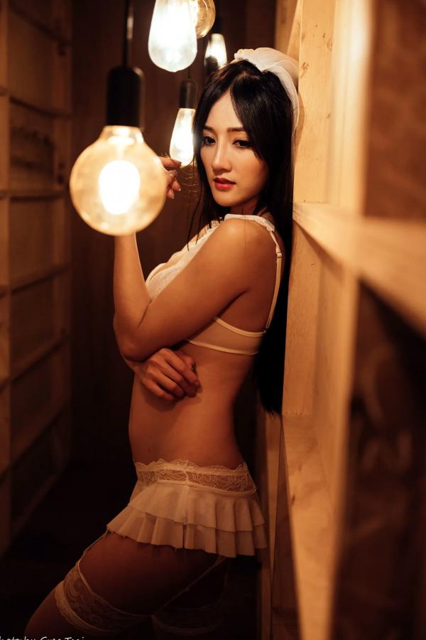    Gogo - 唯美蕾丝内衣棚拍，清新诱惑与精致头纱的梦幻写真 [175P]第93张图片