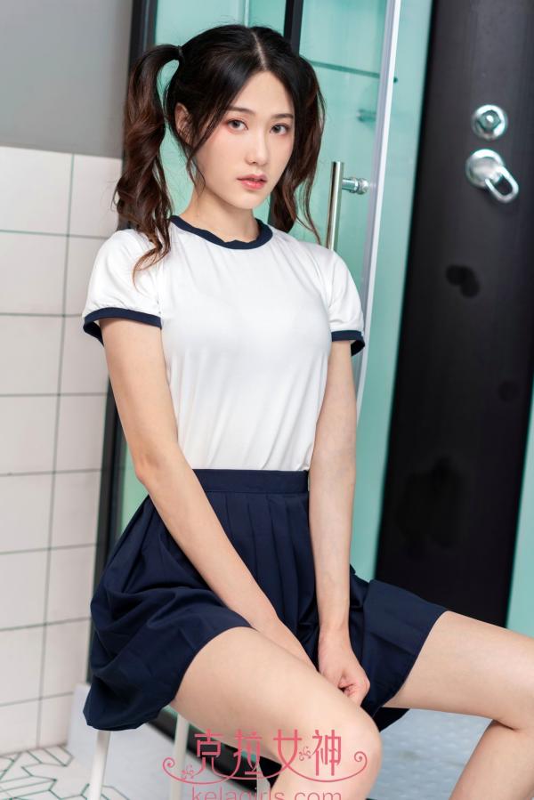    KelaGirls克拉女神-2020.07.24-苏棠-《学妹の蕾丝T裤》性感浴室校服诱惑写真，清纯双马尾制服美腿私房照第2张图片