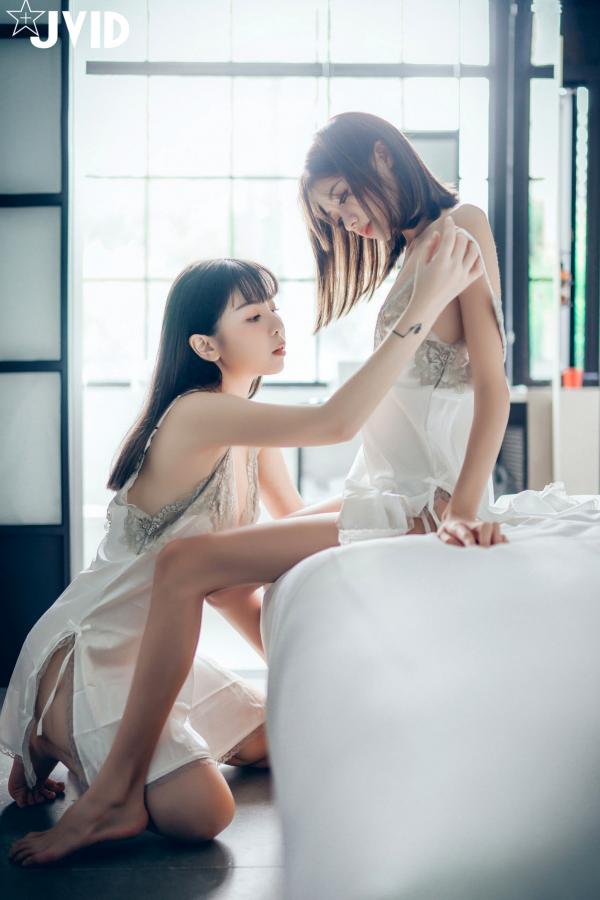    JVID-妍妍-Tiny-极致百合之恋：浴室湿身与私房诱惑，高清极品套图第12张图片