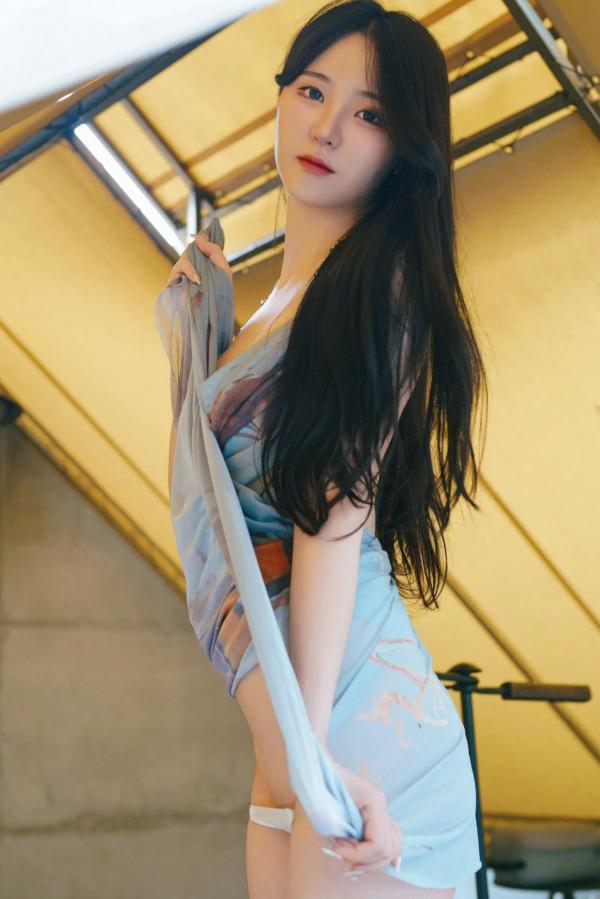    韩国模特Yeolmu烧烤店私房写真，轻纱下的白嫩诱惑与清纯魅力，尽显绝色身材第13张图片