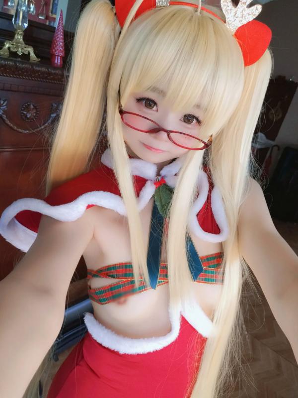    摇摇乐yoyo - Reindeer Marie Rose 圣诞驯鹿装角色扮演，极品美少女大尺度性感私房视觉大片 [104P]第1张图片