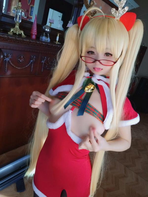    摇摇乐yoyo - Reindeer Marie Rose 圣诞驯鹿装角色扮演，极品美少女大尺度性感私房视觉大片 [104P]第16张图片