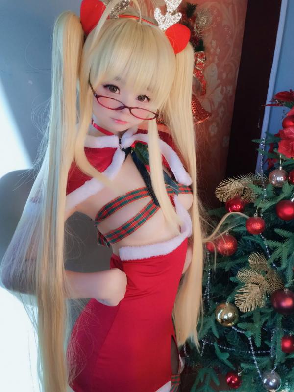    摇摇乐yoyo - Reindeer Marie Rose 圣诞驯鹿装角色扮演，极品美少女大尺度性感私房视觉大片 [104P]第21张图片