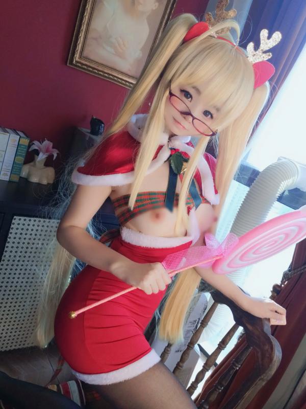    摇摇乐yoyo - Reindeer Marie Rose 圣诞驯鹿装角色扮演，极品美少女大尺度性感私房视觉大片 [104P]第51张图片