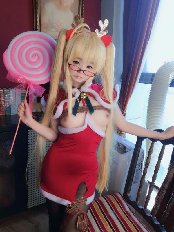    摇摇乐yoyo - Reindeer Marie Rose 圣诞驯鹿装角色扮演，极品美少女大尺度性感私房视觉大片 [104P]第62张图片