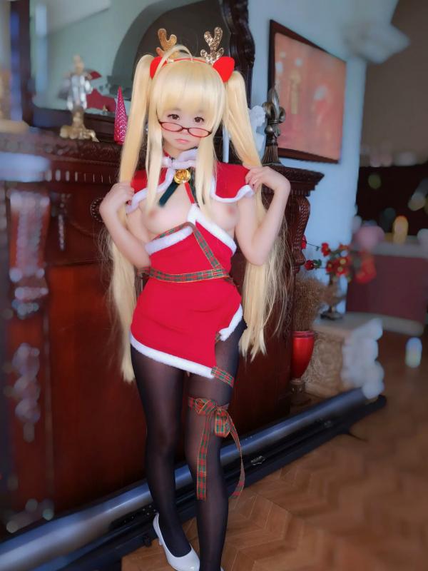    摇摇乐yoyo - Reindeer Marie Rose 圣诞驯鹿装角色扮演，极品美少女大尺度性感私房视觉大片 [104P]第67张图片