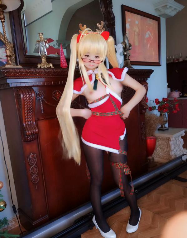    摇摇乐yoyo - Reindeer Marie Rose 圣诞驯鹿装角色扮演，极品美少女大尺度性感私房视觉大片 [104P]第70张图片