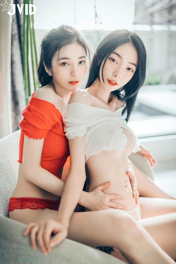    JVID-飘飘-辰辰-妍妍-仙仙-SS级女神私房诱惑写真，性感蕾丝内衣与紧身运动装碰撞，展现超高颜值绝美曲线，视觉盛宴-2022.01.28第5张图片