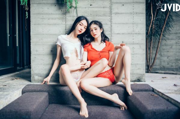    JVID-飘飘-辰辰-妍妍-仙仙-SS级女神私房诱惑写真，性感蕾丝内衣与紧身运动装碰撞，展现超高颜值绝美曲线，视觉盛宴-2022.01.28第26张图片