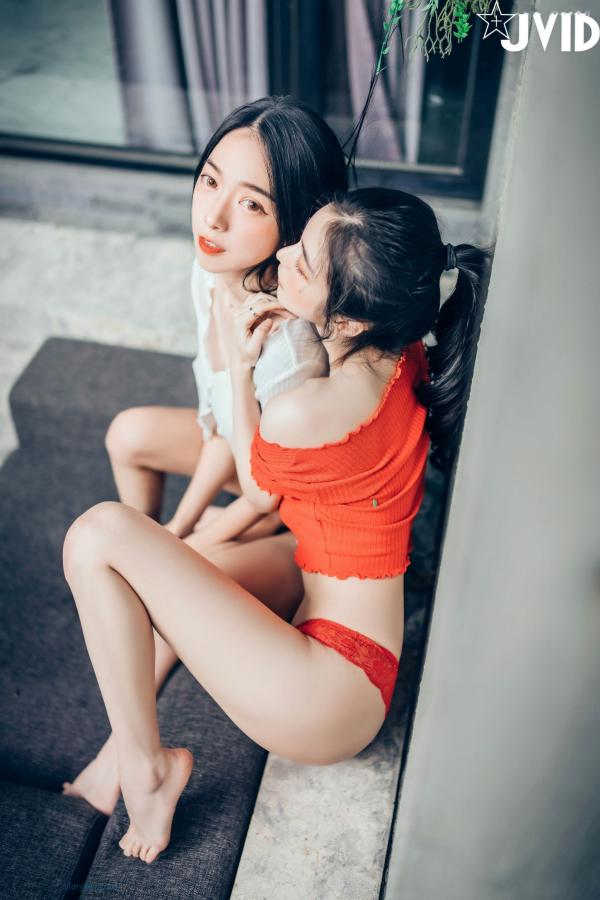    JVID-飘飘-辰辰-妍妍-仙仙-SS级女神私房诱惑写真，性感蕾丝内衣与紧身运动装碰撞，展现超高颜值绝美曲线，视觉盛宴-2022.01.28第28张图片