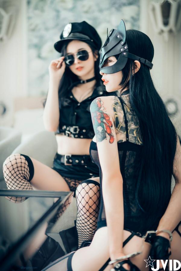   JVID-飘飘-辰辰-妍妍-仙仙-SS级女神私房诱惑写真，性感蕾丝内衣与紧身运动装碰撞，展现超高颜值绝美曲线，视觉盛宴-2022.01.28第68张图片