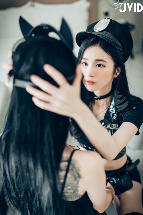    JVID-飘飘-辰辰-妍妍-仙仙-SS级女神私房诱惑写真，性感蕾丝内衣与紧身运动装碰撞，展现超高颜值绝美曲线，视觉盛宴-2022.01.28第75张图片