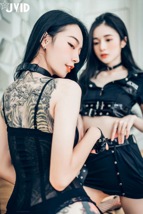    JVID-飘飘-辰辰-妍妍-仙仙-SS级女神私房诱惑写真，性感蕾丝内衣与紧身运动装碰撞，展现超高颜值绝美曲线，视觉盛宴-2022.01.28第77张图片