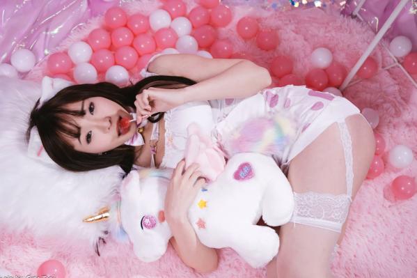    《娃娃 - 可爱女仆梦幻粉色系主题，软萌猫耳少女与独角兽的甜美私房写真 [146P]》第78张图片
